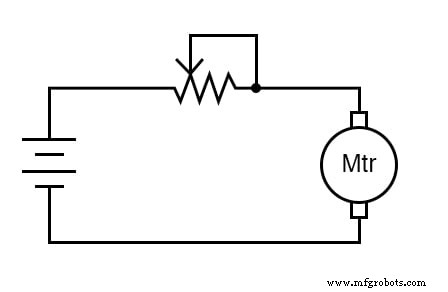 Using a Potentiometer as a Rheostat for Simple Motor Speed Control