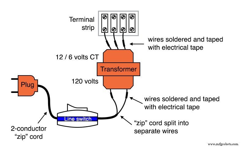 Transformer‑Based Power Supply: Building a Safe 12 VAC Step‑Down Circuit