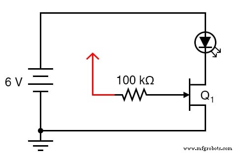 Sensitive Static‑Electricity Detector Using a JFET Switch