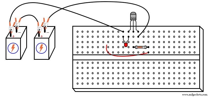 Sensitive Static‑Electricity Detector Using a JFET Switch