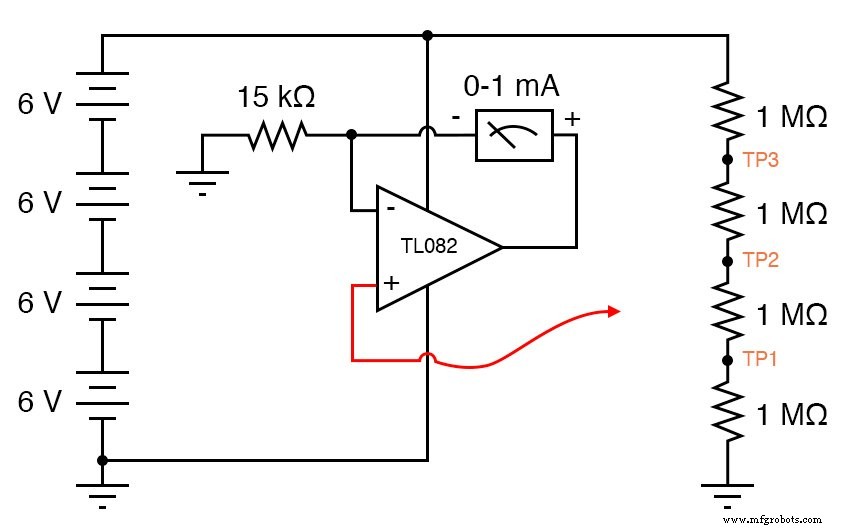 Build a High‑Impedance Voltmeter with TL082 / LM1458 Op‑Amps