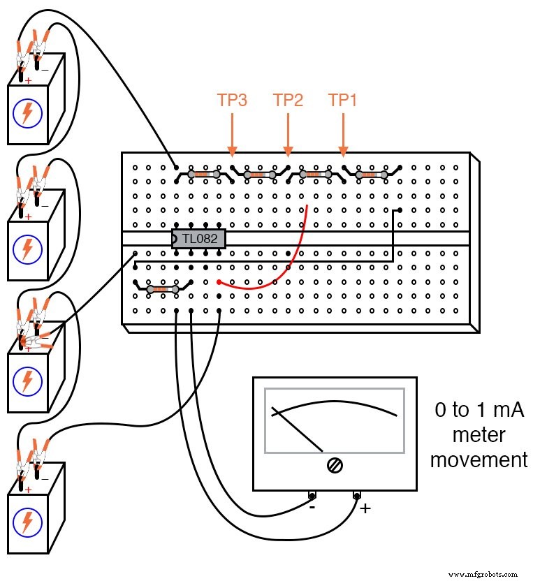 Build a High‑Impedance Voltmeter with TL082 / LM1458 Op‑Amps