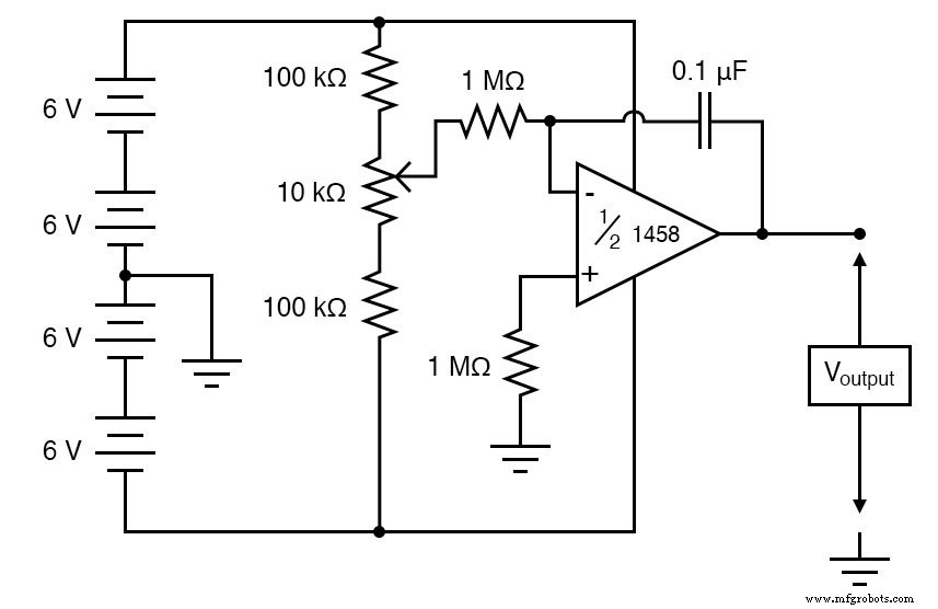 Precision Op‑Amp Integrator Lab: Bias‑Current Compensation & Analog Computation