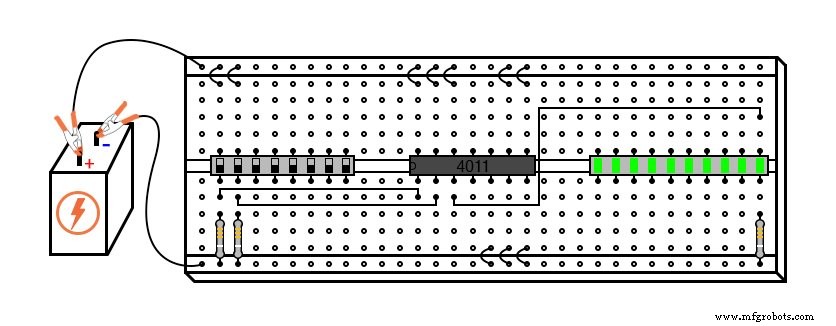 Designing and Verifying a Basic NAND Gate Circuit with the 4011 IC