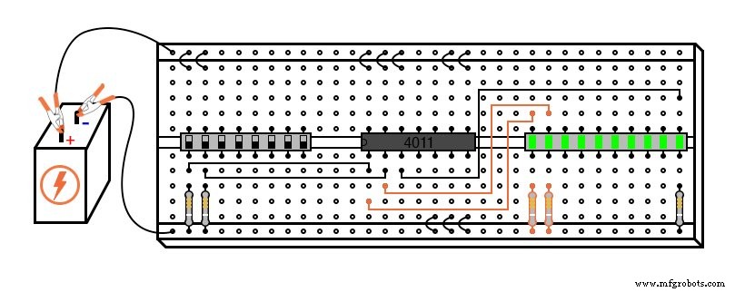 Designing and Verifying a Basic NAND Gate Circuit with the 4011 IC