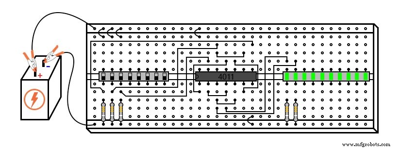 Building an Enabled NAND‑Gate SR Latch: Parts, Design, and Operation