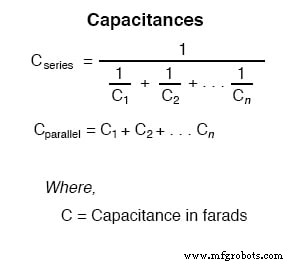Series and Parallel Component Calculations – Resistances, Inductances, Capacitances