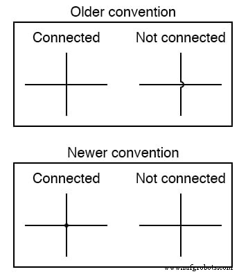 Wire Connection Conventions in Electrical Schematics: A Clear Guide