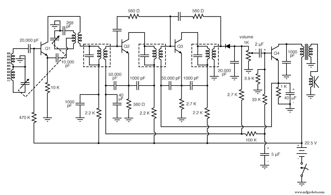 Crystal and Transistor Radio Circuits: From Basic Detectors to Integrated AM/FM Receivers