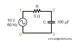 Series RC Circuit Analysis: Impedance, Phase Relationships, and SPICE Validation