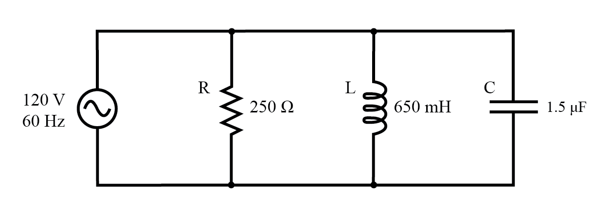 Analyzing a Parallel R‑L‑C Circuit: Impedance, Current, and SPICE Simulation