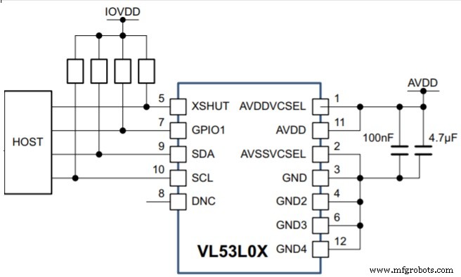 VL53L0X Laser Distance Sensor: Pinout, Circuit, Specs & Practical Applications