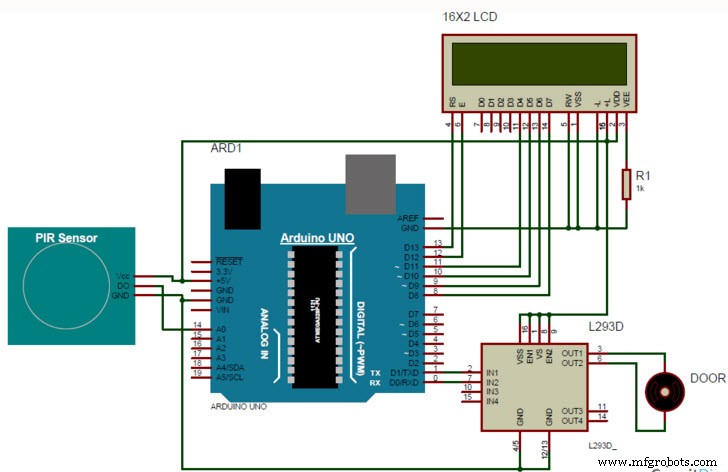 PIR Sensor–Driven Automatic Door Opening System: Circuit, Working & Applications