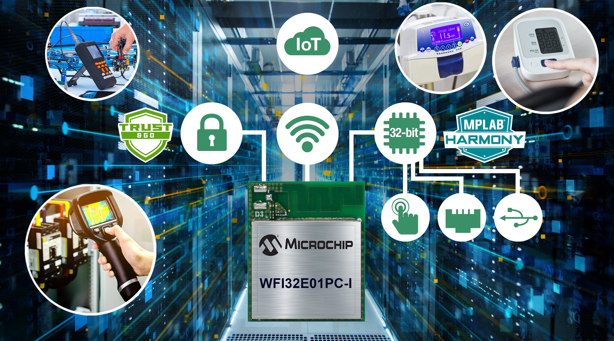 Secure 32‑bit Wi‑Fi MCU Module Pre‑Provisioned for Cloud Connectivity