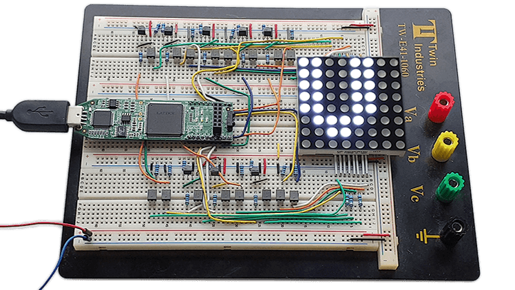 FPGA & VHDL Course – Build a Dot‑Matrix LED Controller From Scratch