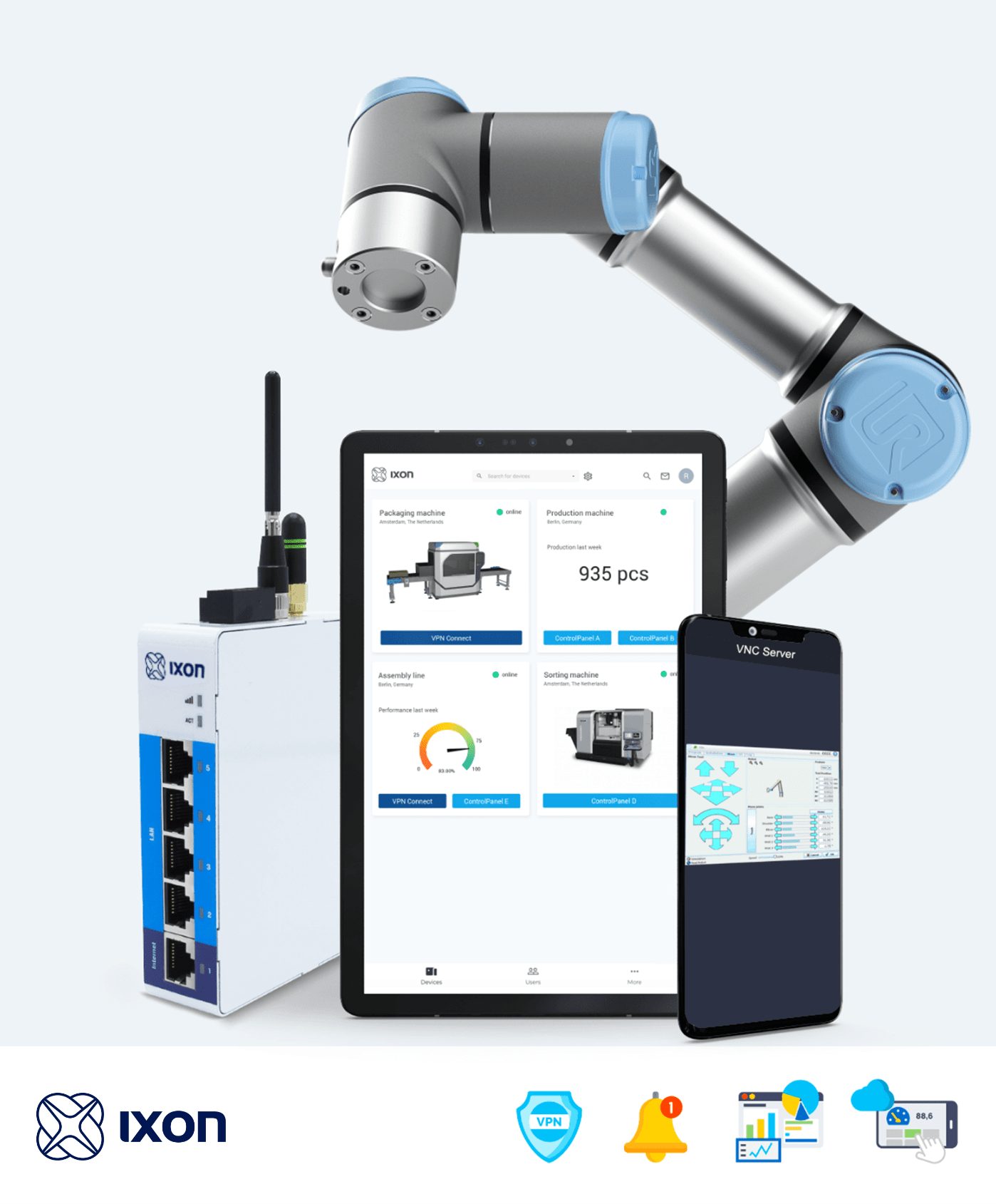 Secure Remote Access & Control for Universal Robots via IXON Cloud
