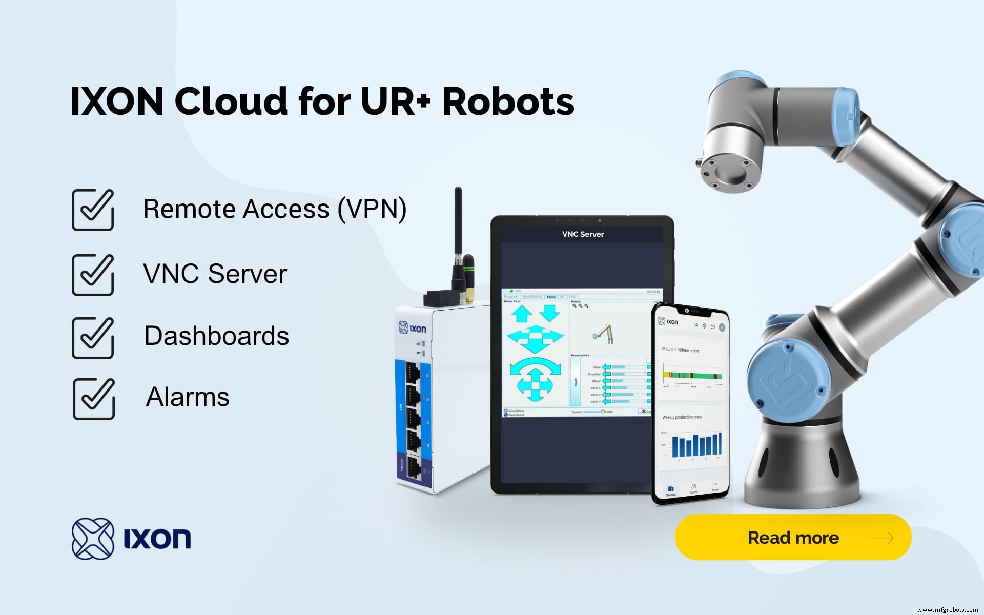 Secure Remote Access & Control for Universal Robots via IXON Cloud