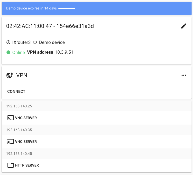 Discover IXON Cloud Instantly: Free Virtual Demo Device for Remote Access & IoT Testing