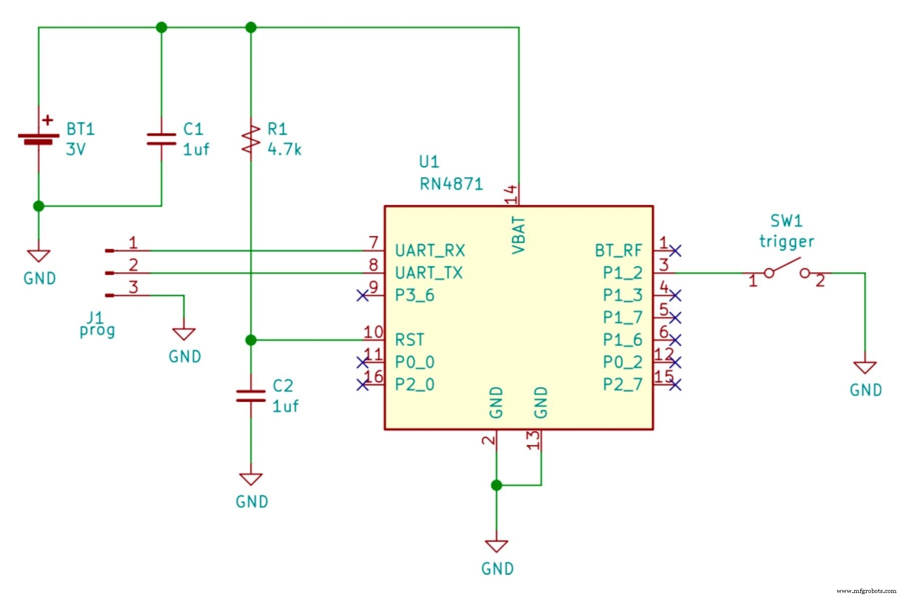 Prototyping Digital I/O with Microchip’s RN487x Bluetooth Module
