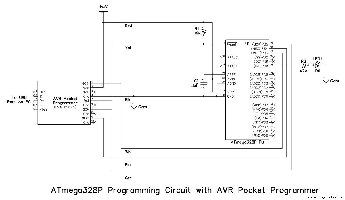 Programming ATmega328P & ATtiny45 with Atmel Studio 7 – Breadboarding & Software Setup