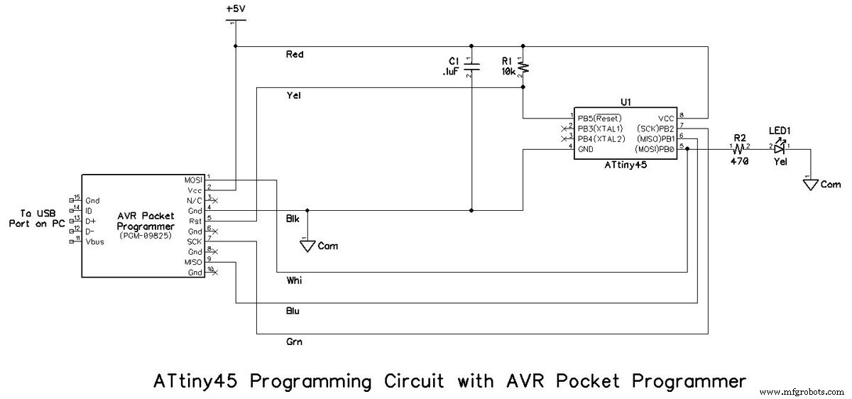 Programming ATmega328P & ATtiny45 with Atmel Studio 7 – Breadboarding & Software Setup