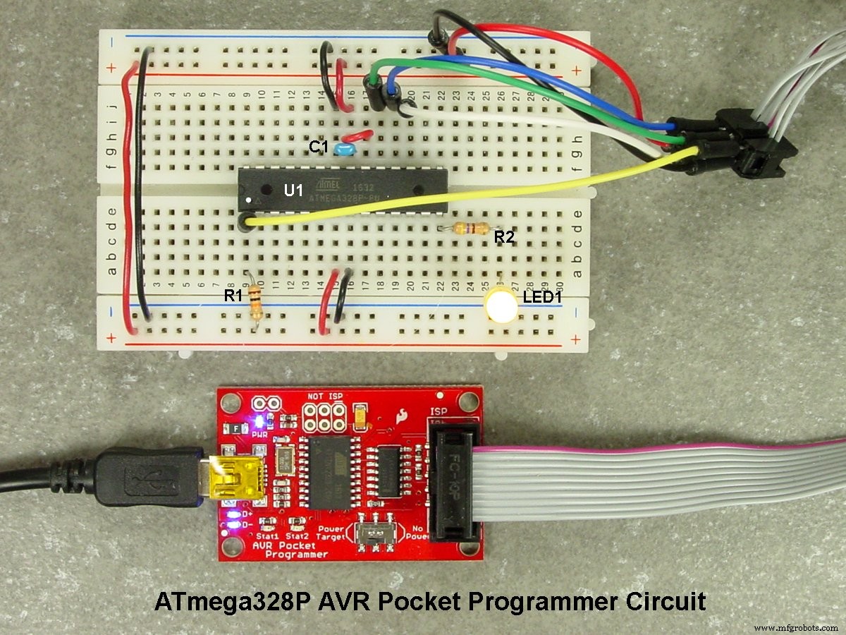 Programming ATmega328P & ATtiny45 with Atmel Studio 7 – Breadboarding & Software Setup