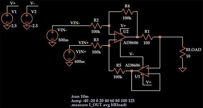 Assessing Precision of a Current‑Pump Circuit Across Resistor Tolerances and Automotive Temperature Ranges