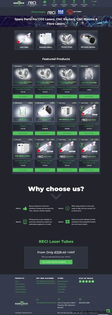 Introducing Mantech Parts: Your One-Stop Source for CNC, Laser, and Plasma Components