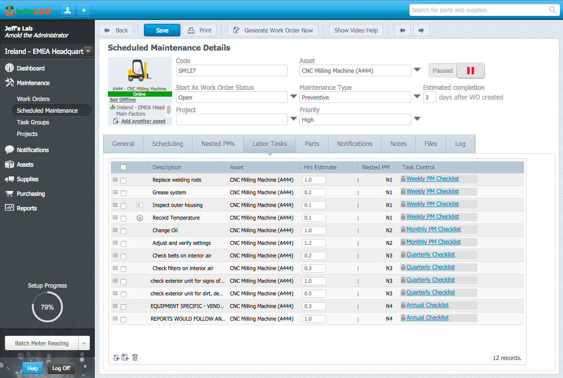Streamlining Maintenance with Fiix s Nested PM: One Schedule, Multiple Tasks
