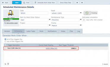 Enhanced Visibility and Tracking for Scheduled Maintenance in CMMS
