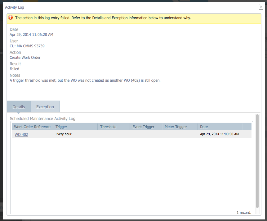 Enhanced Visibility and Tracking for Scheduled Maintenance in CMMS