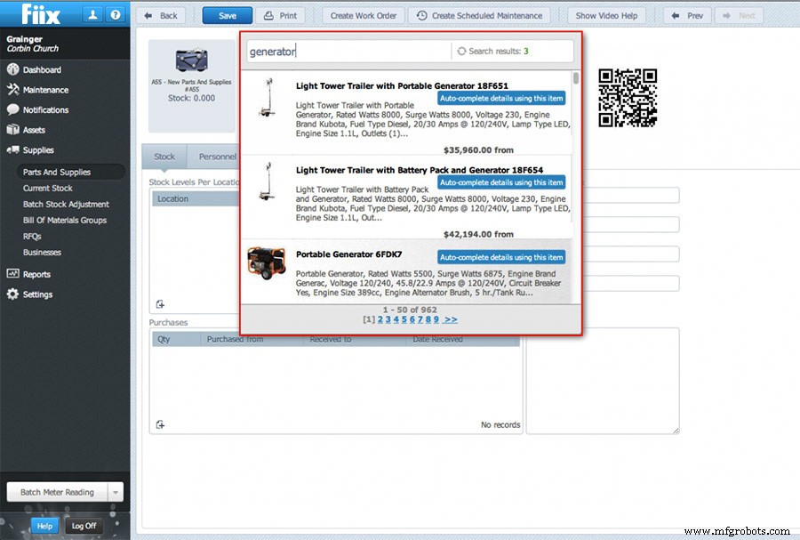 Discover Our New Searchable MRO Parts Database – Effortless CMMS Data Import
