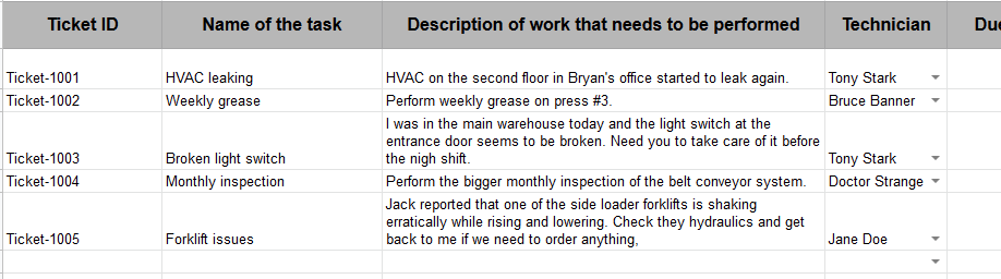 Create a Free, Cloud‑Based Maintenance Ticketing System with Google Sheets Templates