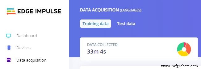 TinyML Language Detector with Edge Impulse on Arduino Nano 33 BLE Sense
