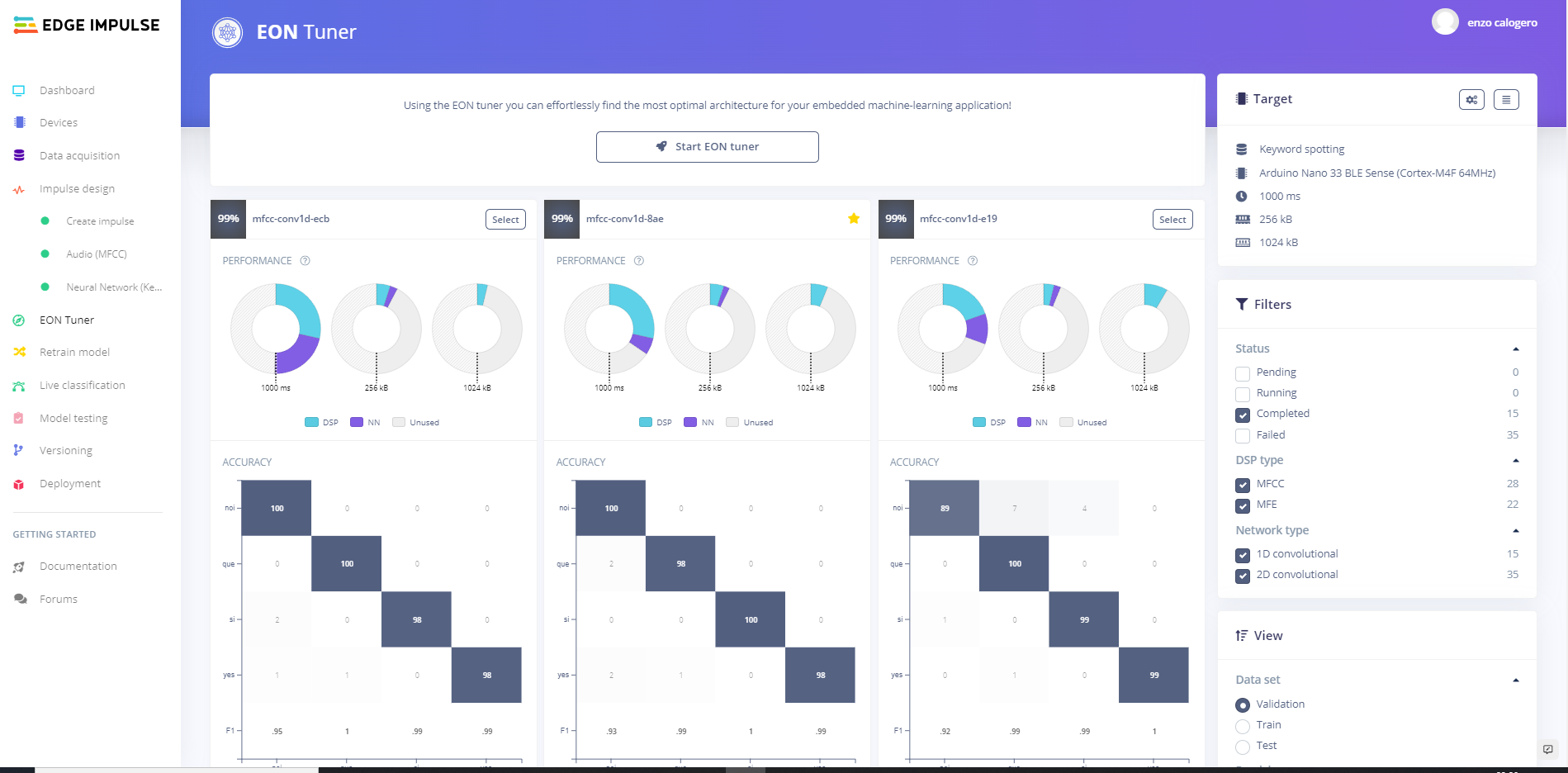 TinyML Language Detector with Edge Impulse on Arduino Nano 33 BLE Sense