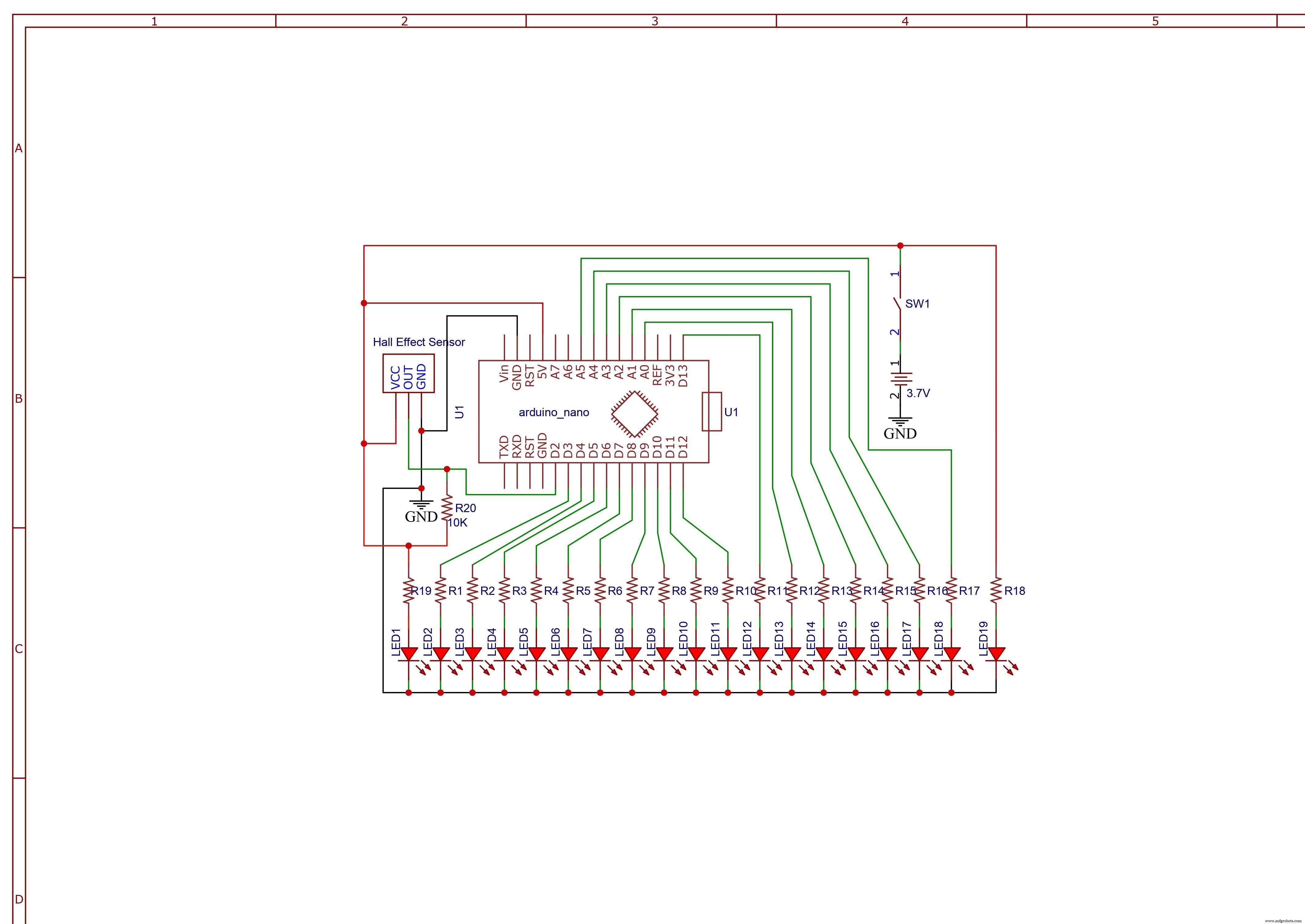 Arduino POV Clock: Build a Persistance‑of‑Vision LED Display