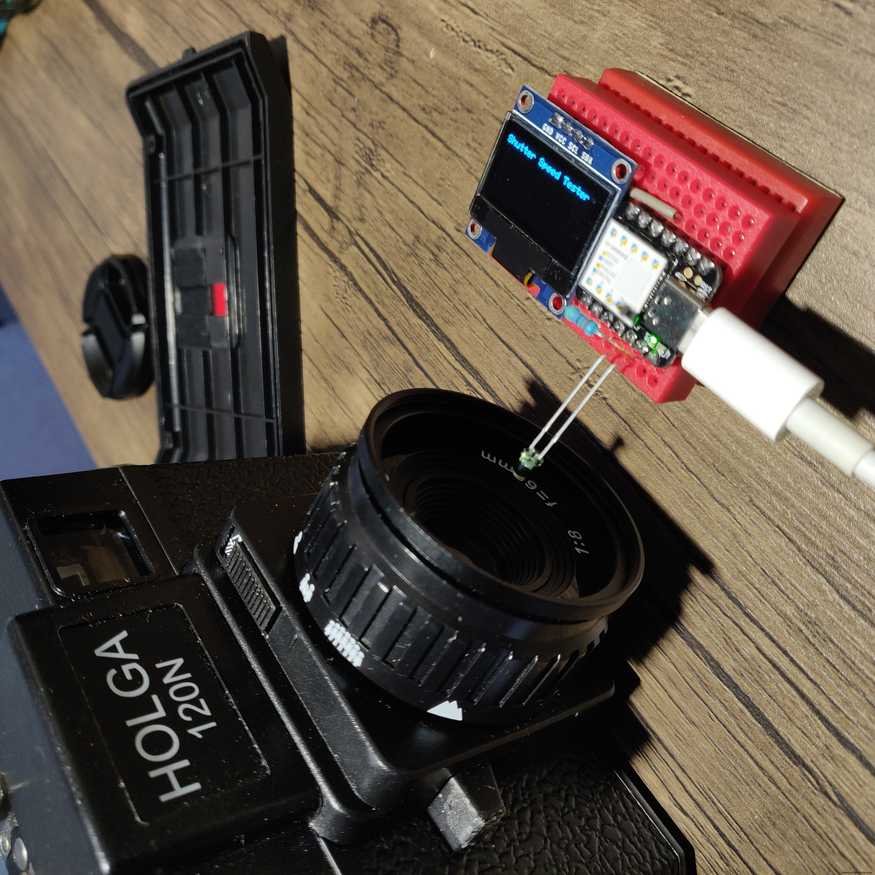 Arduino‑Based Shutter Speed Tester for Classic Film Cameras