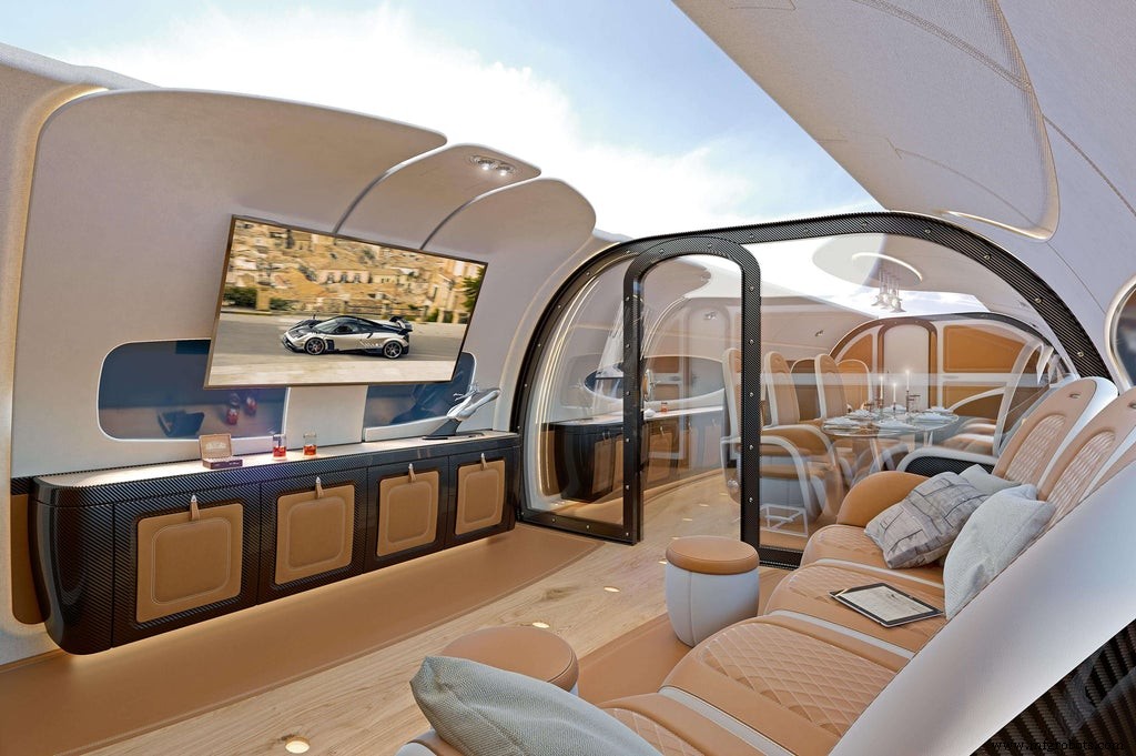 Airbus & Pagani Introduce Infinito: A Digital-Ceiling Cabin for the ACJ319neo