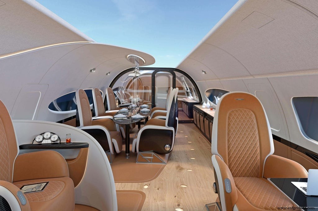 Airbus & Pagani Introduce Infinito: A Digital-Ceiling Cabin for the ACJ319neo
