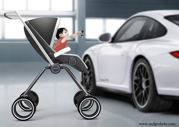 Porsche Design Unveils the P 4911: A Carbon Fiber Baby Stroller for Luxury Parents