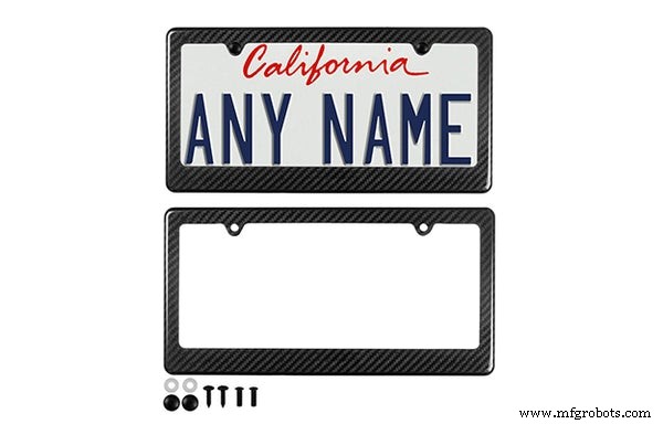 Elevate Your Vehicle with Premium Carbon Fiber License Plate Frames