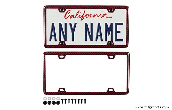 Elevate Your Vehicle with Premium Carbon Fiber License Plate Frames