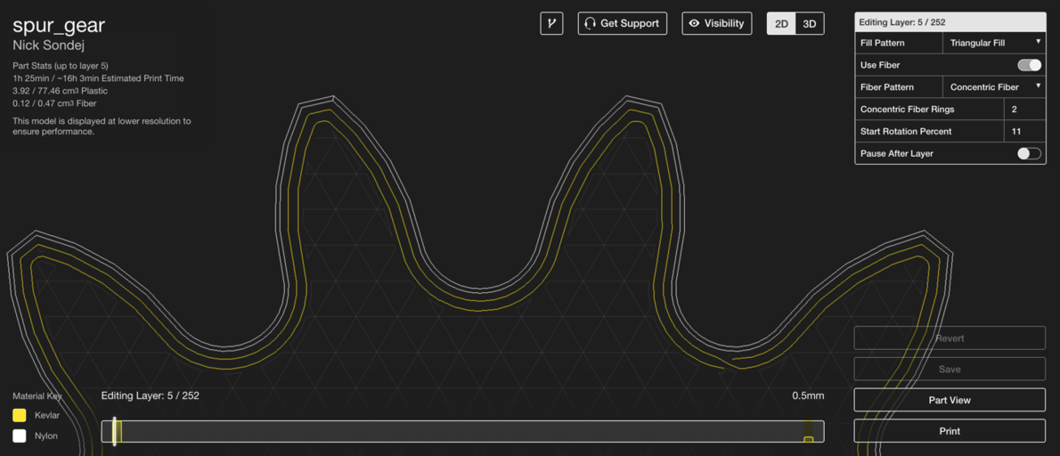 Designing with Markforged Composite Filaments: Minimum Feature Sizes for Optimal Reinforcement