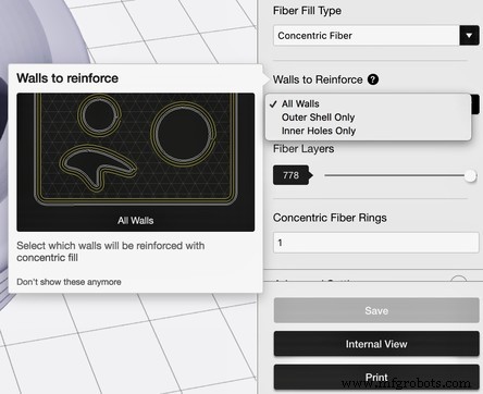 Eiger Update Adds Internal Concentric Fiber Reinforcement for Efficient 3D Printing