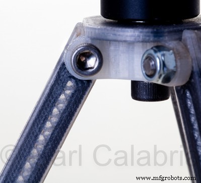 High-Performance 3D-Printed Tripod with Continuous Carbon Fiber Reinforced Legs – STL Files & Build Guide