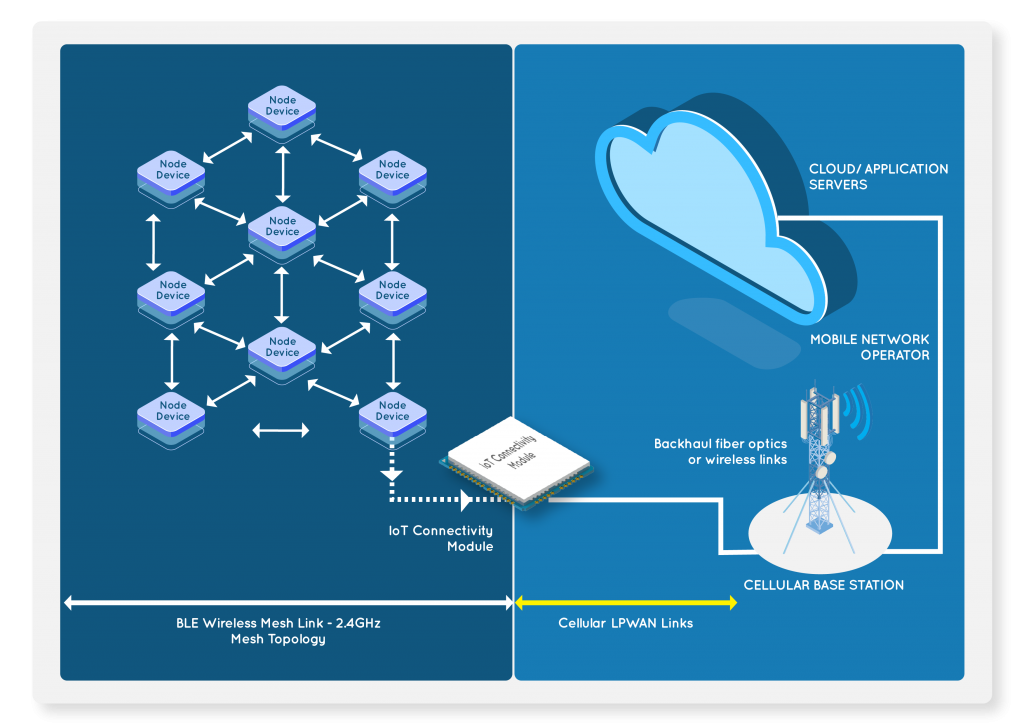Harnessing BLE and Cellular LPWAN for Scalable IoT Deployments
