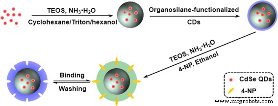 A Molecularly Imprinted CdSe@SiO₂ Core–Shell Nanohybrid: A Ratiometric Fluorescent Probe for Ultra‑Sensitive 4‑Nitrophenol Detection