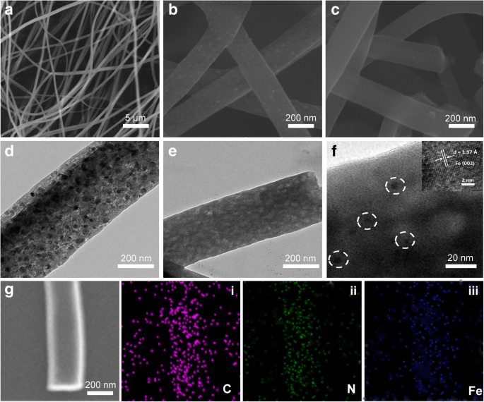 Fe‑N‑C Nanofiber Electrocatalysts with Superior ORR Performance via Electrospinning and Sealed Pyrolysis