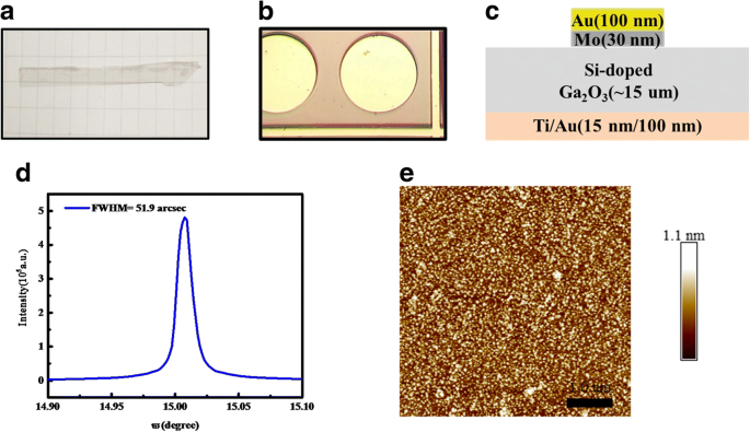 Mo/Au Schottky Contact on β‑Ga₂O₃ Thin Film: Experimental & Theoretical Insights into Reverse‑Bias Transport and Breakdown Characteristics