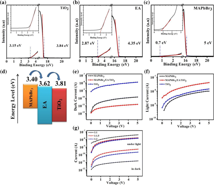 High‑Performance Perovskite Photodetector via Trilayer EA/TiO₂ Architecture
